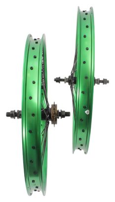 Jeu de roues BMX KHE PRISM 20 pouces vert