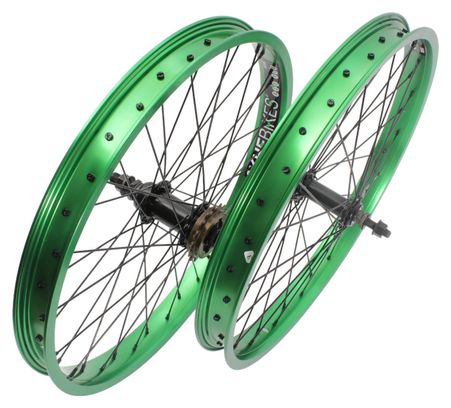 Jeu de roues BMX KHE PRISM 20 pouces vert