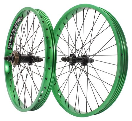 Jeu de roues BMX KHE PRISM 20 pouces vert