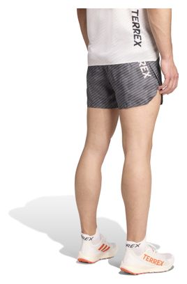 Pantalón Corto adidas Terrex Techrock Allover Print Gris Hombre