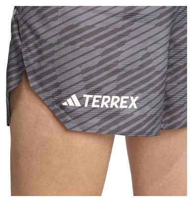 Pantalón Corto adidas Terrex Techrock Allover Print Gris Hombre