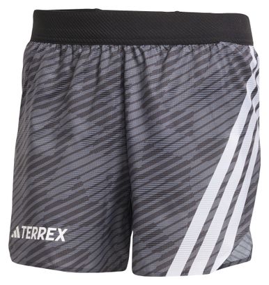 Pantalón Corto adidas Terrex Techrock Allover Print Gris Hombre