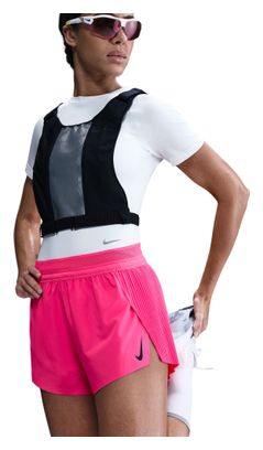 Pantaloncini spezzati Nike AeroSwift 3in rosa da donna