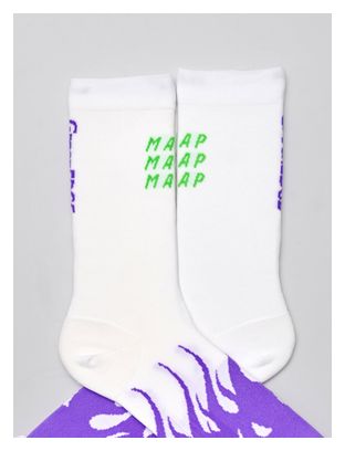Calcetines Maap WorldTour 26 Blanco/Morado