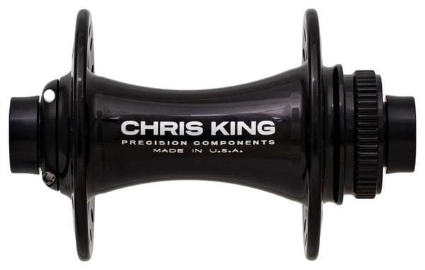 Chris King ISO AB Voornaaf | 32 Gaten | Centerlock | Boost 15x110 mm | Zwart