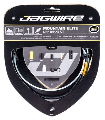Kit Câble et Gaine VTT Jagwire Mountain Elite Link pour Frein Limited Edition Noir
