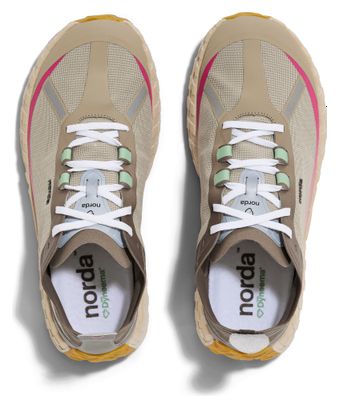 Zapatillas Trail Norda 001A Sky Beige/Rose Mujer