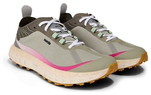 Zapatillas Trail Norda 001A Sky Beige/Rose Mujer