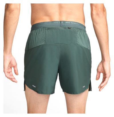 Men's Nike Stride 5in Green Shorts