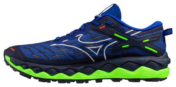 Chaussures Trail Mizuno Wave Mujin 10 Bleu/Vert Homme