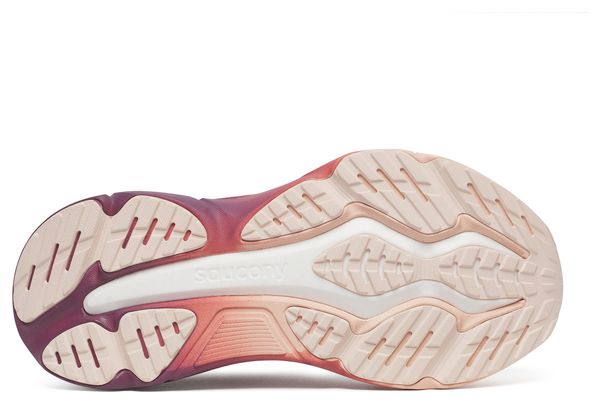 Chaussures Running Saucony Hurricane 25 Blanc/Rose Femme