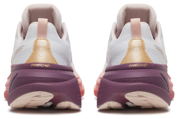 Chaussures Running Saucony Hurricane 25 Blanc/Rose Femme