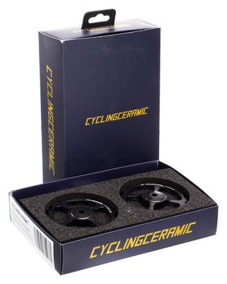 CyclingCeramic Jockey Wheels Oversize Sram Red/Force/Rival 11s Black