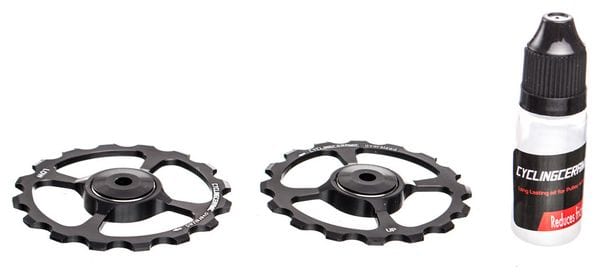CyclingCeramic Jockey Wheels Oversize Sram Red/Force/Rival 11s Black