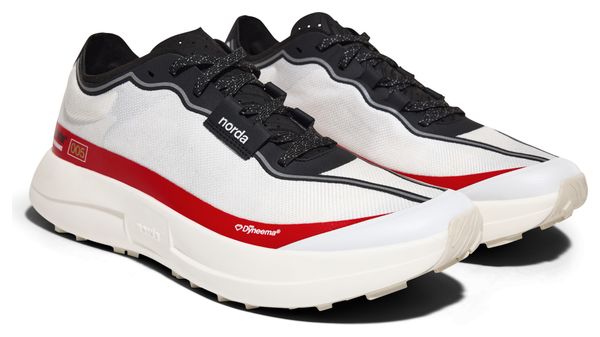 Scarpe Trail Norda 005 Laser Bianco/Rosso Uomo