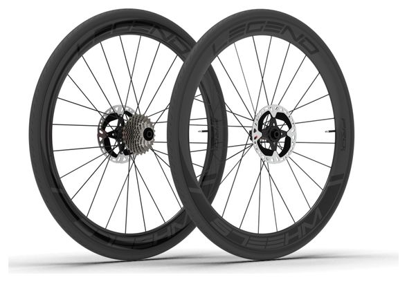 Paire de Roues Legend Wheels 45P PRO4 - 12X100 - 12X142mm - Legend RS - Disc Centerlock - SRAM XDR 12V