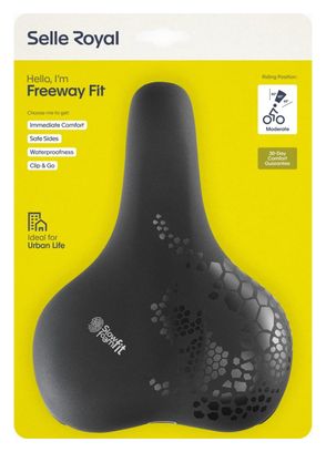 Selle Royal Selle vélo Freeway Fit Modéré noir