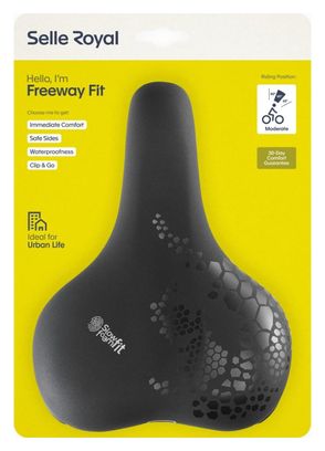Selle Royal Selle vélo Freeway Fit Modéré noir