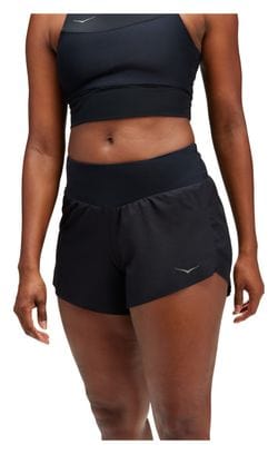 Hoka Glide Run 4inch Shorts Schwarz Damen