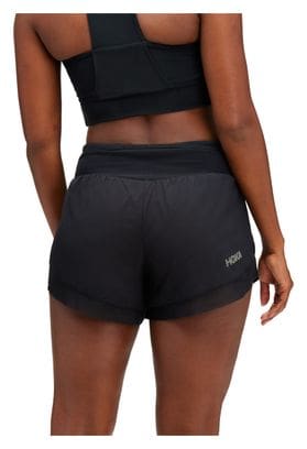 Pantalón Corto Hoka Glide Run 4inch Negro Mujer