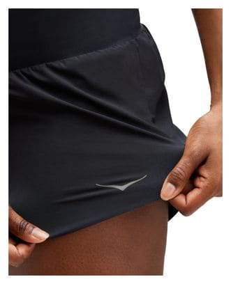 Pantalón Corto Hoka Glide Run 4inch Negro Mujer