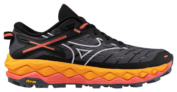 Mizuno Wave Mujin 10 Trail Shoes Black Orange Women's