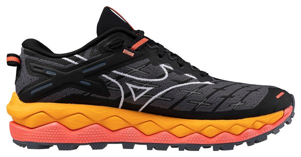 Mizuno Wave Mujin 10 Trail Shoes Black Orange Women's