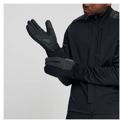 Gants Vélo Hiver Imperméables Rogelli Deep Winter Homme Noir