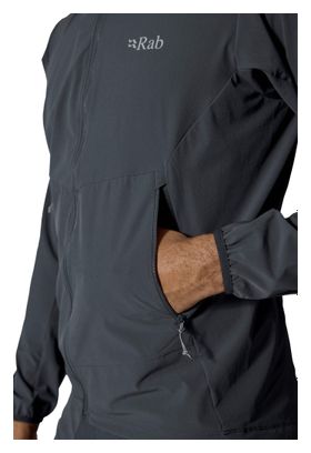 Giacca softshell Rab Borealis Hoody Grey per uomo