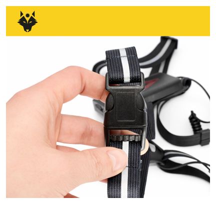 Eclairage torse et dos RUN-700 - Gilet de sécurité rechargeable