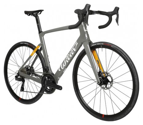 Wilier Triestina Cento10 Hybrid Elektrische Racefiets Shimano Ultegra Di2 12S 250 Wh 700 mm Grijs Glanzend 2022