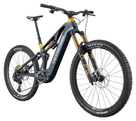 Bicicleta eléctrica de montaña con suspensión total Cannondale Moterra SL 1 12 V 600 Wh Shimano 85 Nm MX (29/27,5'') Azul/Amarillo