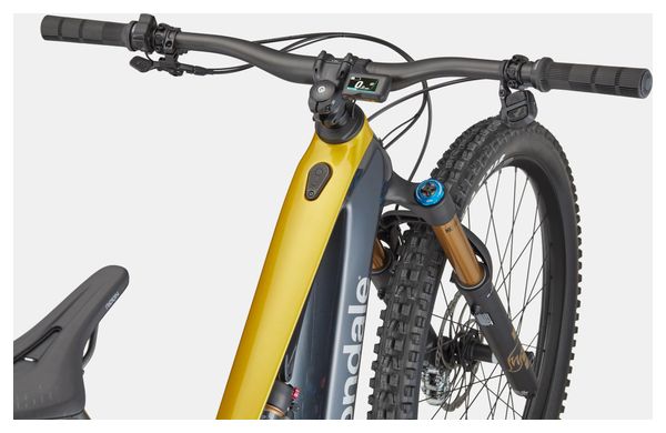 Bicicleta eléctrica de montaña con suspensión total Cannondale Moterra SL 1 12 V 600 Wh Shimano 85 Nm MX (29/27,5'') Azul/Amarillo