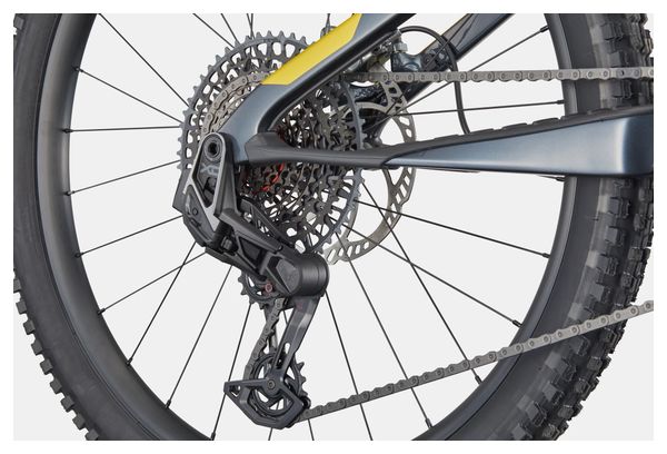 Bicicleta eléctrica de montaña con suspensión total Cannondale Moterra SL 1 12 V 600 Wh Shimano 85 Nm MX (29/27,5'') Azul/Amarillo