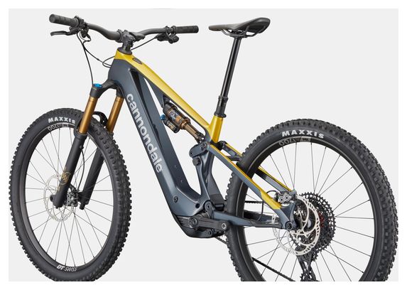 Bicicleta eléctrica de montaña con suspensión total Cannondale Moterra SL 1 12 V 600 Wh Shimano 85 Nm MX (29/27,5'') Azul/Amarillo