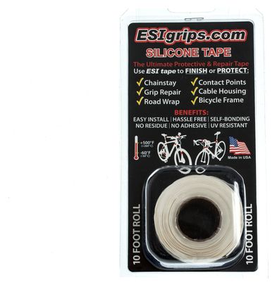 Rouleau Protection de Cadre Esi Silicone Tape 3m Blanc