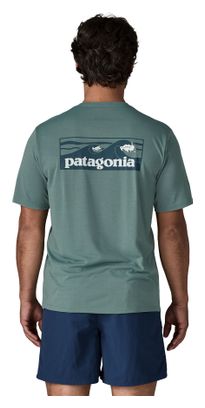 Camiseta Patagonia Capilene Cool Daily Boardshort con logotipo azul para hombre