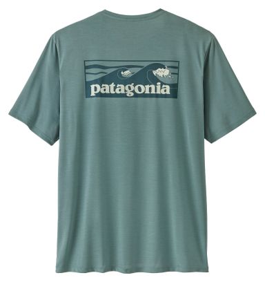 Camiseta Patagonia Capilene Cool Daily Boardshort con logotipo azul para hombre