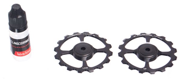 Galets Surdimensionnés CyclingCeramic 16 dents Dura-Ace/Ultegra 10/11v Noir