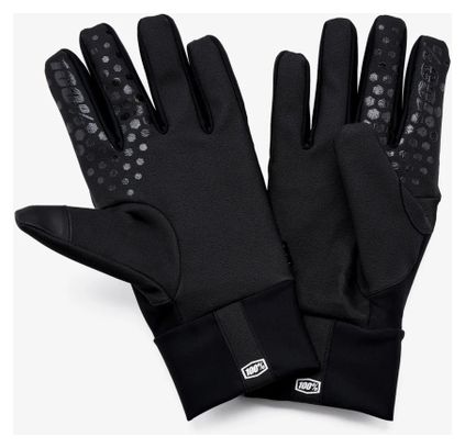 100% Hydromatic Brisker Black Long Gloves