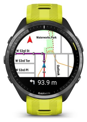 Garmin Forerunner 965 GPS Horloge Zwart Amp Geel