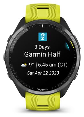 Garmin Forerunner 965 GPS Horloge Zwart Amp Geel