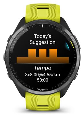 Garmin Forerunner 965 GPS Horloge Zwart Amp Geel