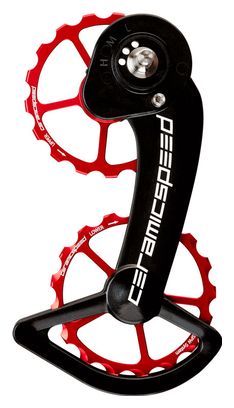 Gabbia Deragliatore Ceramicspeed OSPW Sram eTap 11S Rosso