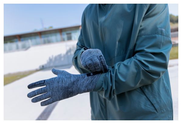 Buff Dryflx Long Gloves, Gray