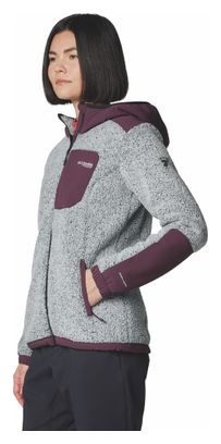 Columbia Arctic Crest Full Zip Polare Donna Grigio/Purple