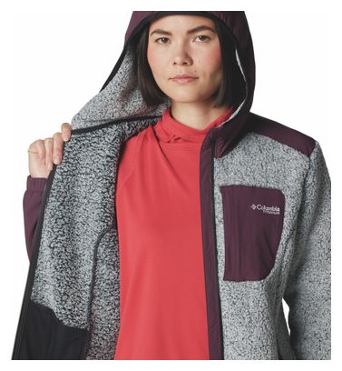 Columbia Arctic Crest Full Zip Polare Donna Grigio/Purple