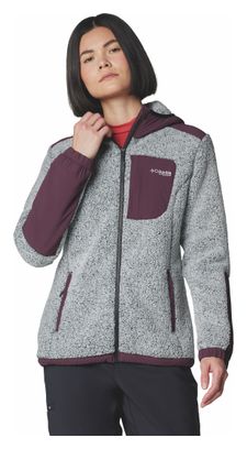 Columbia Arctic Crest Full Zip Polare Donna Grigio/Purple