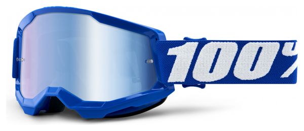 100% STRATA 2 mask | Blue | Blue Mirror Glasses