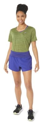 Asics Road Shorts 3.5in Blue Women's